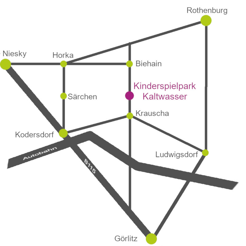 Karte Region Görlitz Bautzen Niesky